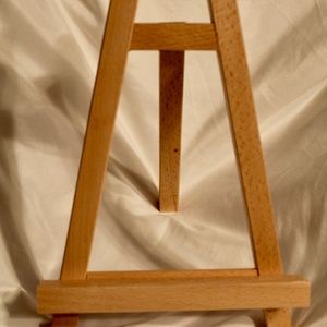 10.5" Small Tabletop Display Stand A-Frame Artist Easel - Beechwood Tripod, Kids